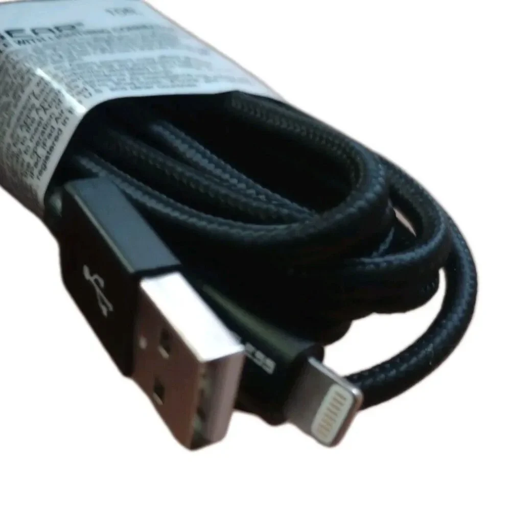 Wireless Gear 10ft iPhone/IPad/iPod BLACK Charger Cord